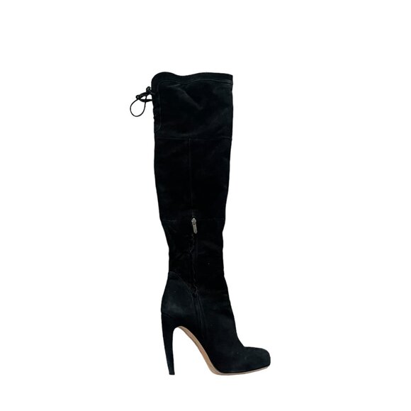 Sam Edelman Kayla Over The Knee Suede Boots Black Size 8.5 - Picture 2 of 11